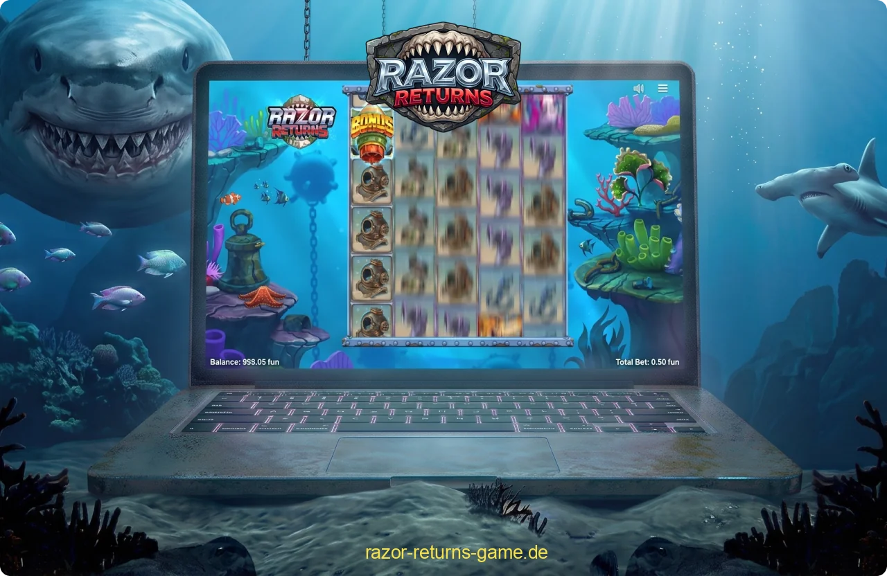 Spieler aus Deutschland können die Freispielrunde im Online-Casino Razor Returns nutzen